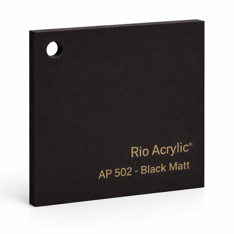 Black Matt Acrylic Sheet - Rio Jeddah