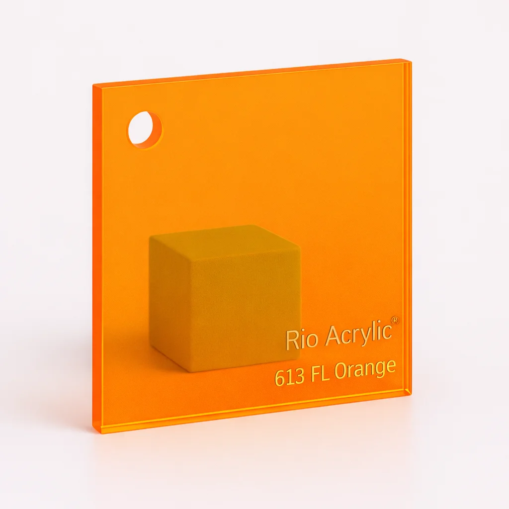 FL Orange Acrylic Sheet - Rio Jeddah